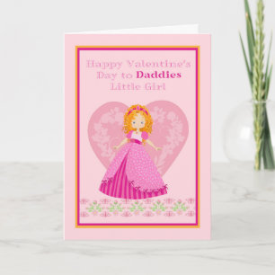 Valentine's Day Card for Daddies Little Girl