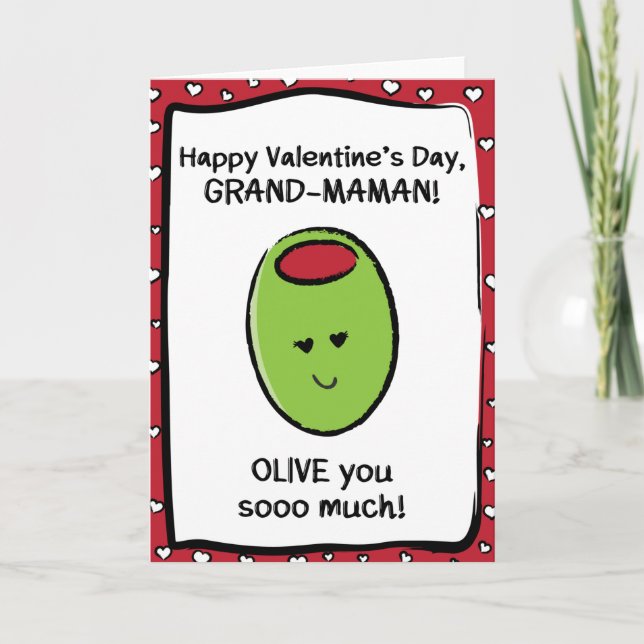 Valentine's Day Card for Grand-Maman (Front)