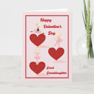 Valentine's Day Card for Great Granddaughter