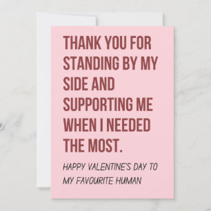 Valentines day card for him and her