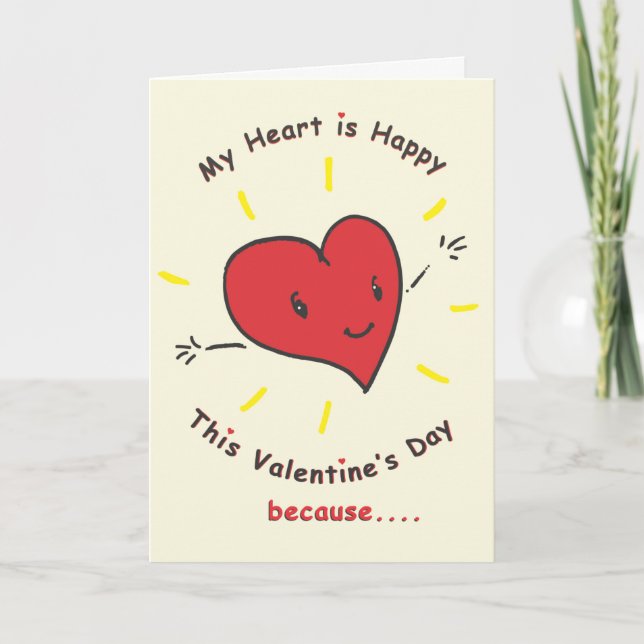 Valentine's Day Card for Sister (Front)