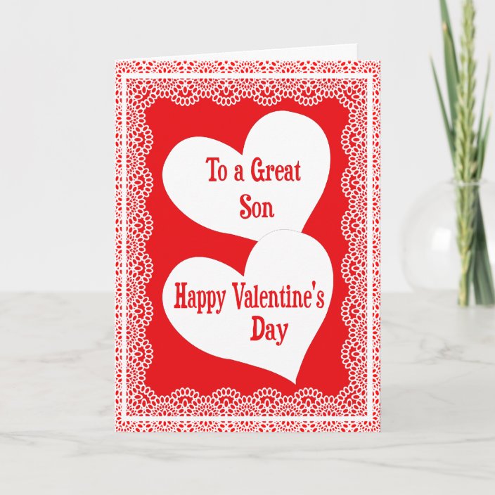 Valentine's Day Card For Son | Zazzle.co.uk