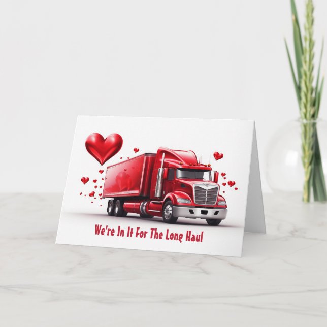 Valentine's Day Card For Truckers (Front)