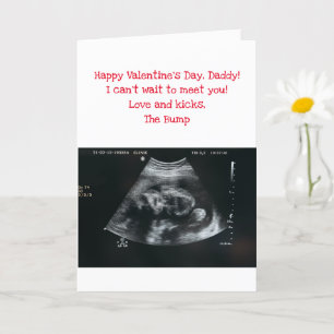Valentine's Day card from the bump (unborn baby)