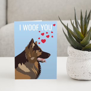 Valentines Day Card From the Dog Alsatian
