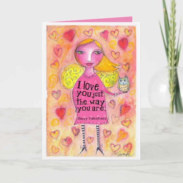 Valentine's Day Card - I Love You Whimsical (Front)