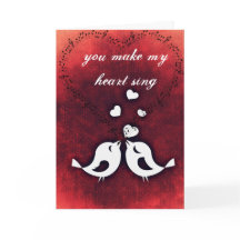 Valentine's Day Card Love Birds