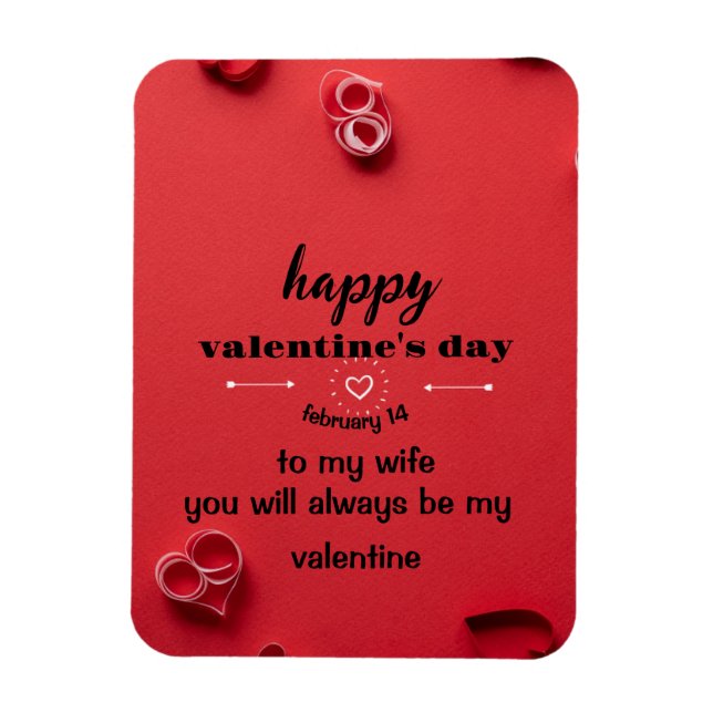 Valentines Day Card Magnet (Vertical)