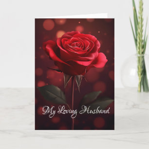 Valentine's Day Card-My Loving Husband  Holiday Card
