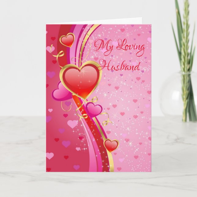 Valentine's Day Card-My Loving Husband  Holiday Card (Front)