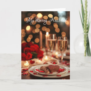Valentine's Day Card-My Loving Husband  Holiday Card