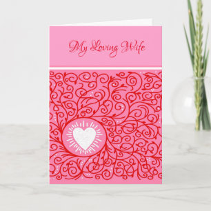 Valentine's Day Card-My Loving Wife Holiday Card