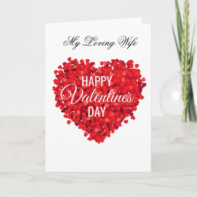 Valentine's Day Card-My Loving Wife Holiday Card (Front)