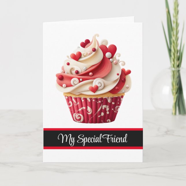 Valentine's Day Card-My Special Friend  Holiday Card (Front)
