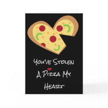 Valentines Day Card - Pizza My Heart
