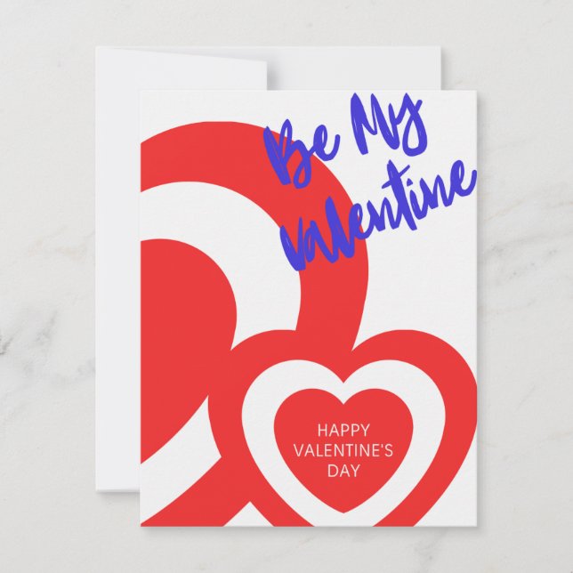 Valentine's Day card, romantic card, love card, gr Holiday Card (Front)