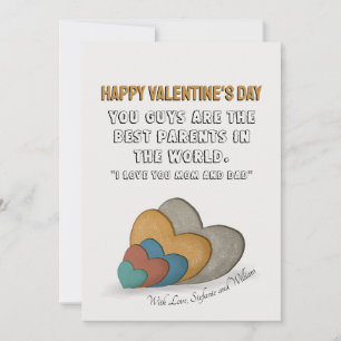 Valentine's Day Card Sayings for Mum and Dad