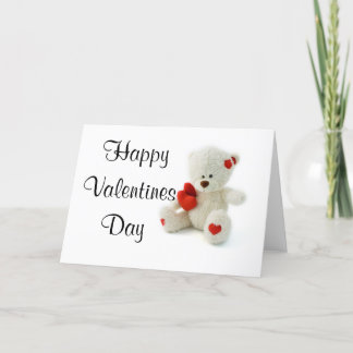 Valentine's Day Card Teddy Bear