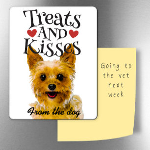 Valentine's Day card treats and kisses fridge Magnet