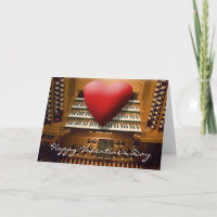 Valentine's day card with heart