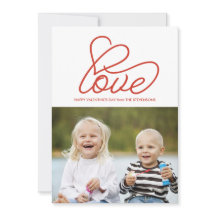 Valentine's Day Card with Love and Photo