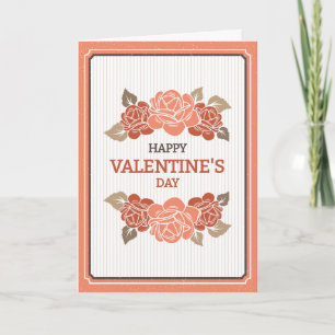 Valentine's Day Card With Roses