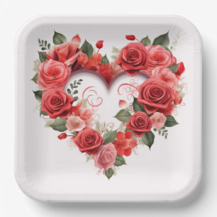 Valentine's Day cardboard plates Series 1-7