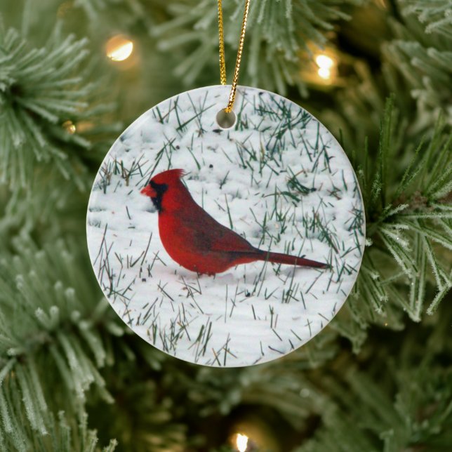 Valentine's Day Cardinal Ceramic Tree Decoration (Tree)