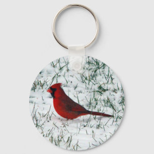 Valentine's Day Cardinal Key Ring