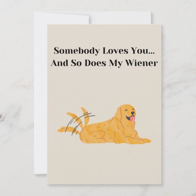 Valentine's Day Cards From Dogs Dog Mum Card (Front)