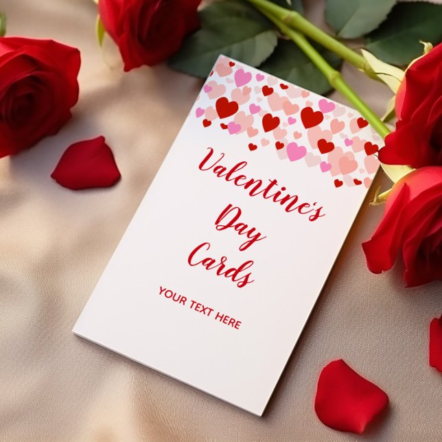 Valentine's Day Cards with Red & Pink Hearts (Creator Uploaded)