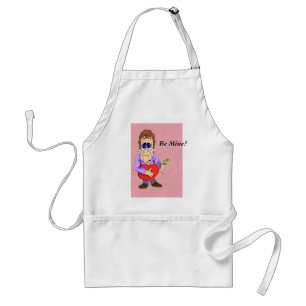 Valentines Day Cartoon Be Mine Standard Apron