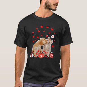 Valentines Day Cat Dog Lover Cat Dog Dad Mum T Sh T-Shirt