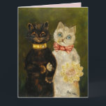 VALENTINE'S DAY CAT LOUIS WAIN OVERSIZED BIG CARDS<br><div class="desc">ADORABLE KITTY CAT COUPLE VALENTINE'S DAY BIG CARD. ART BY LOUIS WAIN</div>
