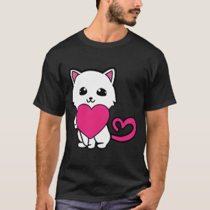 Valentine's Day Cat Love Feline Kitten Fan T-Shirt