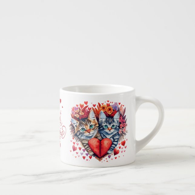 Valentine's Day Cat Mug (Right)