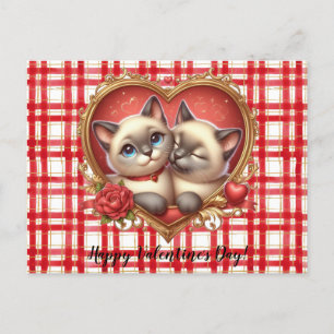 Valentine's Day Cat Postcard