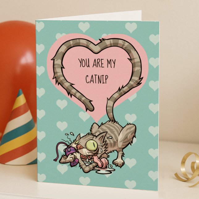 Valentine's Day Catnip Mouse Toy Funny Cat Card (Creator Uploaded)