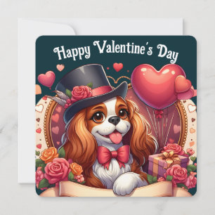 Valentine's Day - Cavalier King Charles 2 - Card