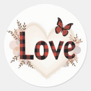 Valentine's Day celebration of Love Classic Round Sticker
