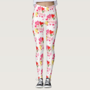 Valentine's Day celebration of Love Leggings