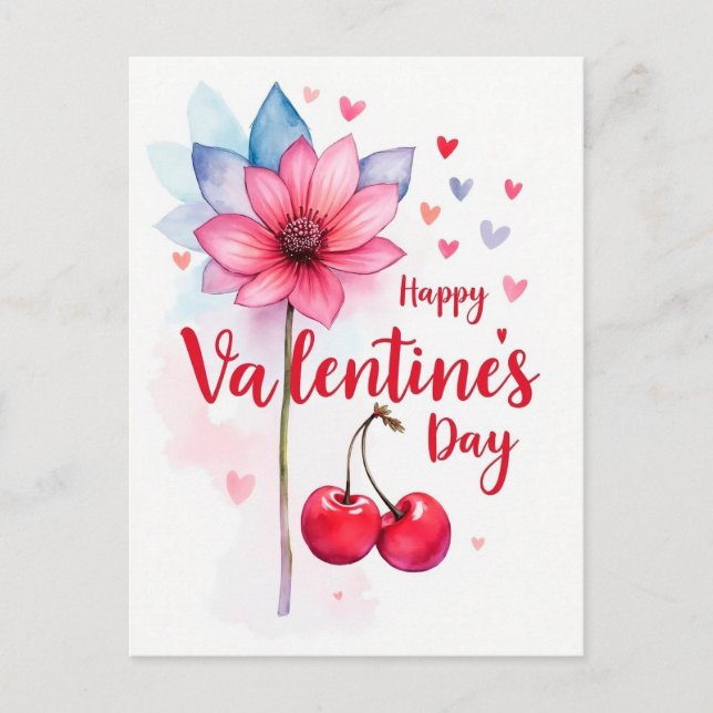 Valentine's Day celebration of Love Postcard (Front)