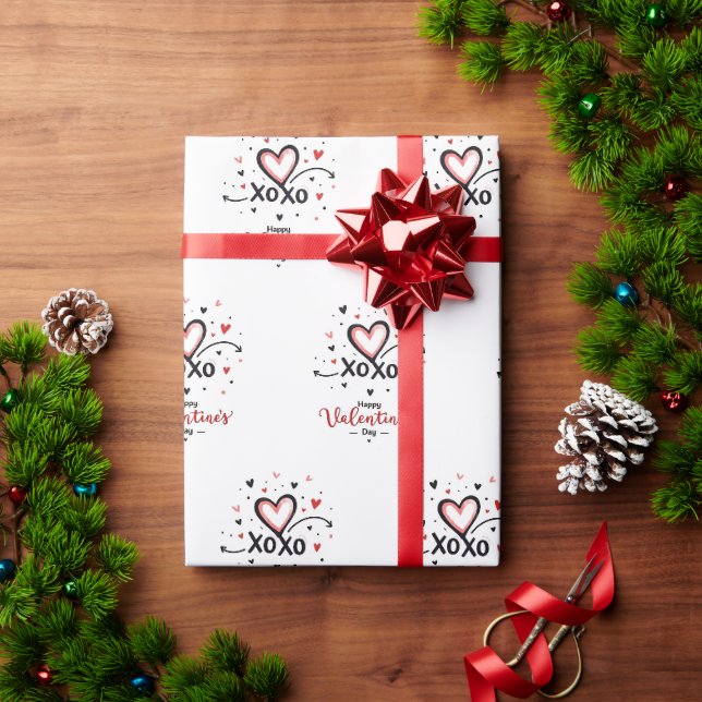 Valentine's Day celebration of Love Wrapping Paper (Holiday Gift)