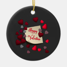 Valentine's Day   Ceramic Ornament 
