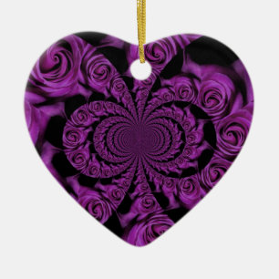 Valentines day ceramic tree decoration