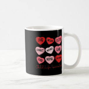 Valentine's Day Child Life Specialist Cute Hearts Coffee Mug
