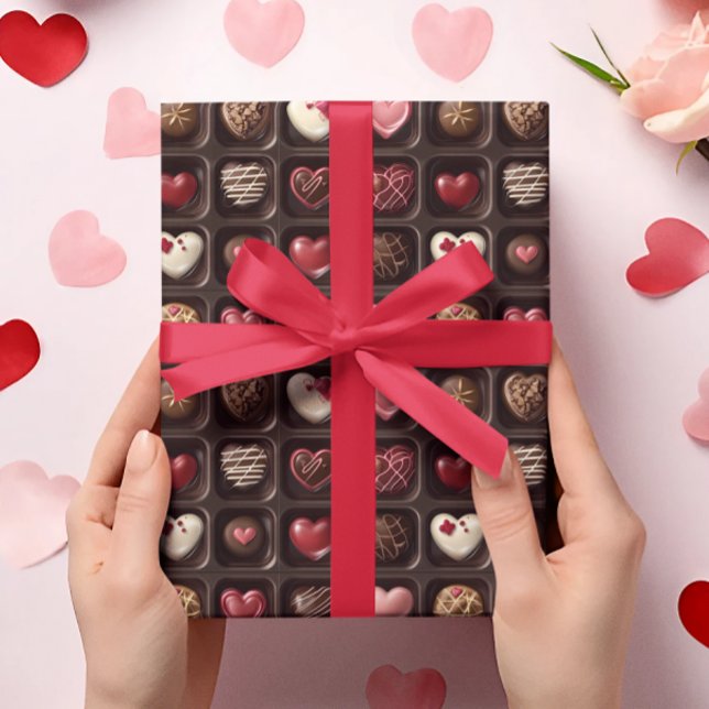 Valentine's Day Chocolate candy  Wrapping Paper (Creator Uploaded)
