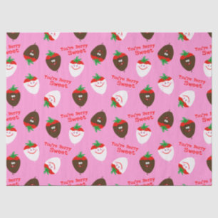 Valentine's Day Chocolate Dipped Strawberries Tissue Paper