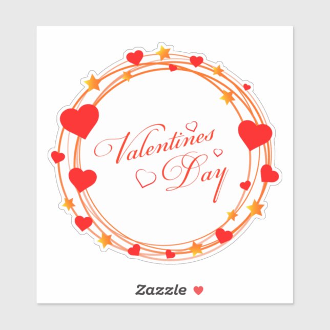 Valentine's Day Circle Design-25695 (Sheet)
