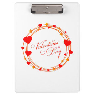 Valentine's Day Circle Design-25695 Clipboard